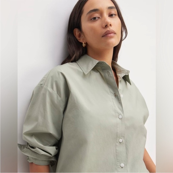 EVERLANE green button-down shirt - The classic oxford NWOT - Picture 2 of 12